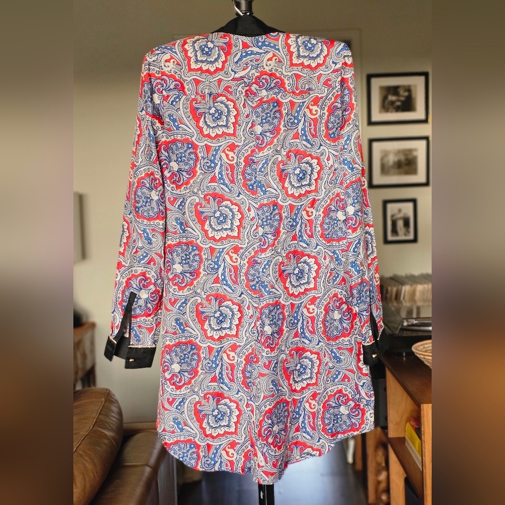 Juicy Couture Silk Paisley Shirt Dress - Picture 5 of 8